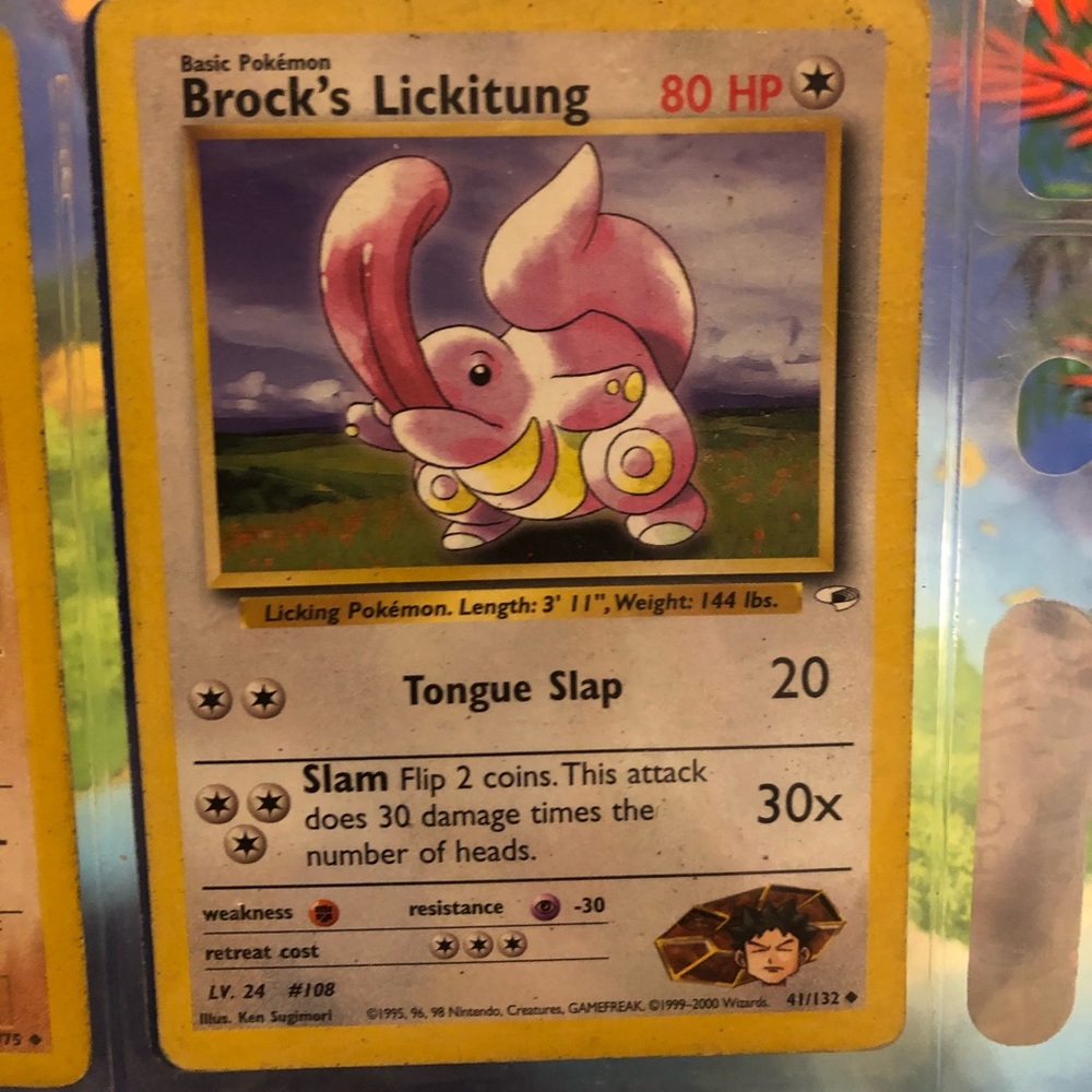 Pokémon Brock’s Lickitung 80HP. Great condition!